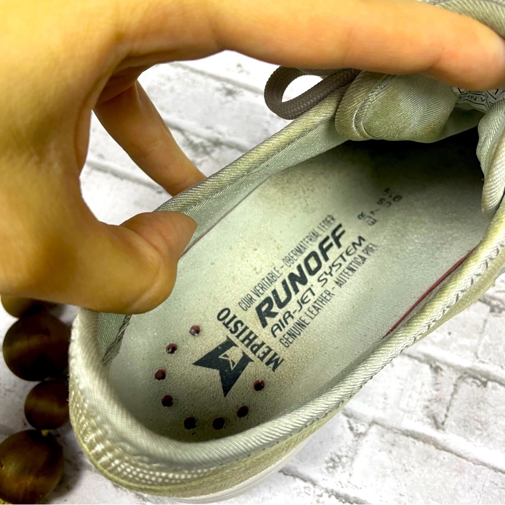 Mephisto Women's Runoff Air Jet System Allrounder Leather Sole Shoes Sz 10 Gray - Picture 2 of 14